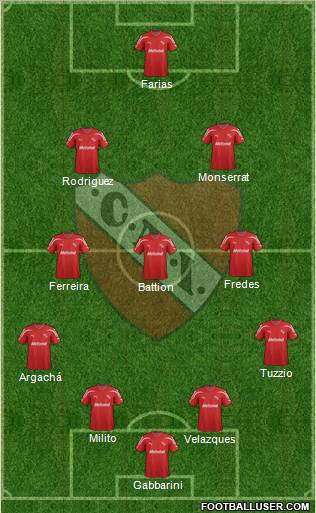 Independiente Formation 2012