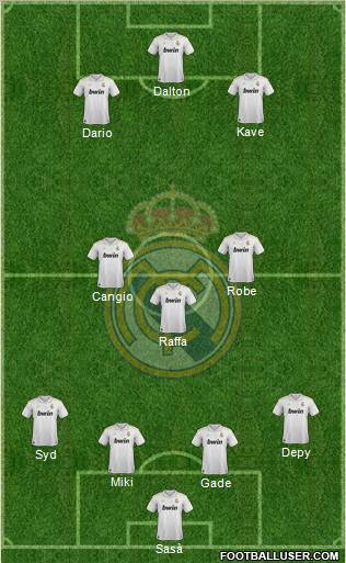 Real Madrid C.F. Formation 2012