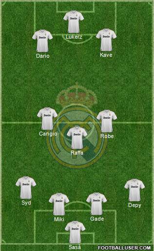 Real Madrid C.F. Formation 2012