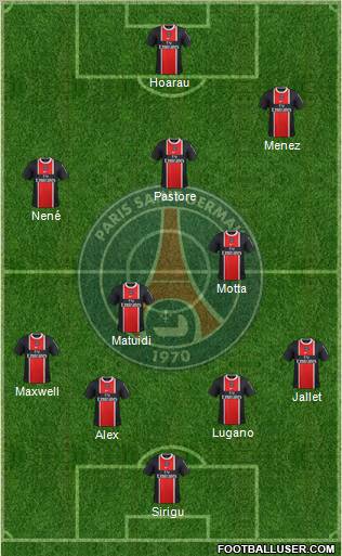 Paris Saint-Germain Formation 2012