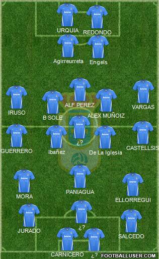 Real Oviedo S.A.D. Formation 2012