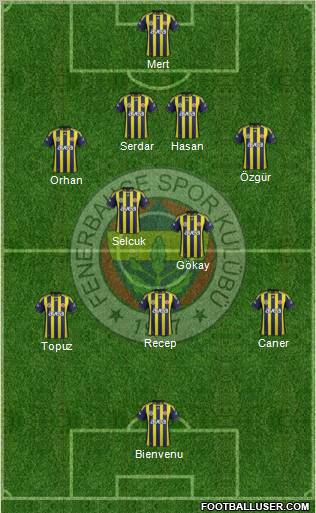Fenerbahçe SK Formation 2012
