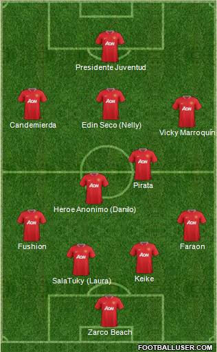 Manchester United Formation 2012