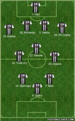 Newcastle United Formation 2012