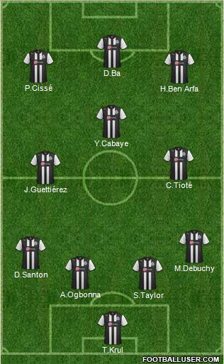 Newcastle United Formation 2012