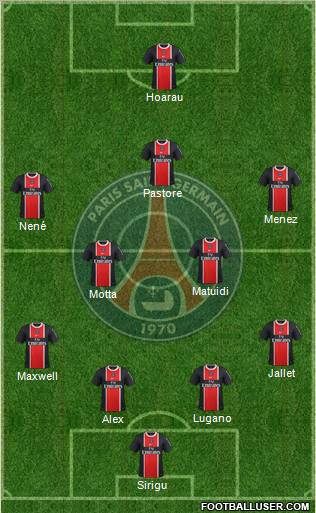 Paris Saint-Germain Formation 2012