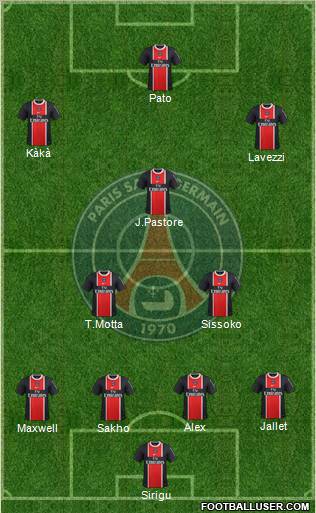 Paris Saint-Germain Formation 2012