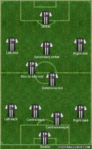 Newcastle United Formation 2012