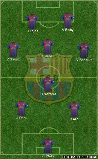 F.C. Barcelona Formation 2012