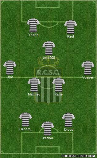 Sporting du Pays de Charleroi 3-5-2 football formation