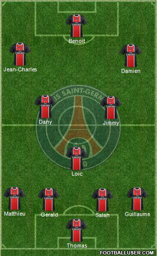 Paris Saint-Germain Formation 2012