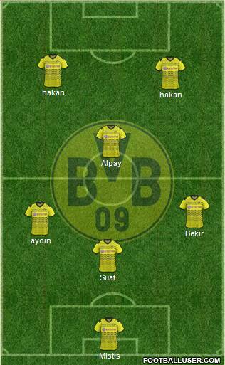 Borussia Dortmund Formation 2012