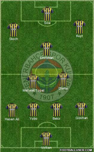 Fenerbahçe SK Formation 2012