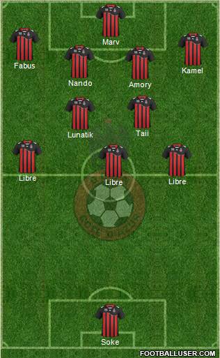OGC Nice Côte d'Azur Formation 2012