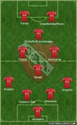 Independiente Formation 2012