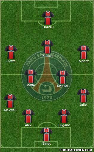 Paris Saint-Germain Formation 2012