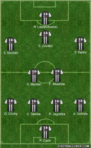 Newcastle United Formation 2012