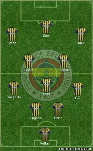 Fenerbahçe SK Formation 2012