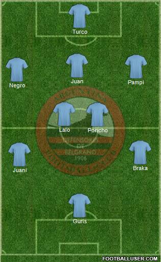 Defensores de Belgrano Formation 2012