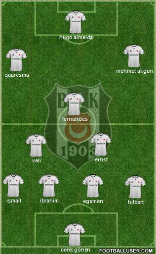 Besiktas JK Formation 2012