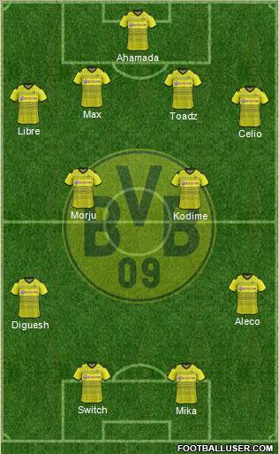 Borussia Dortmund Formation 2012