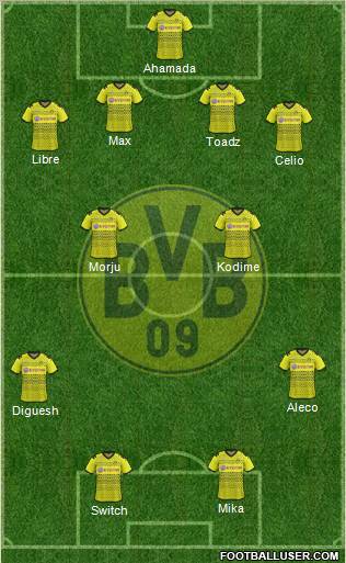 Borussia Dortmund Formation 2012