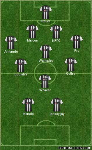 Newcastle United Formation 2012