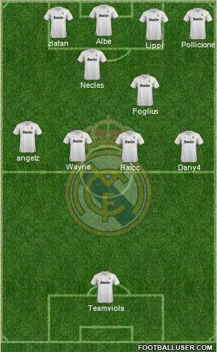 Real Madrid C.F. Formation 2012