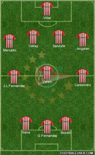 Estudiantes de La Plata Formation 2012