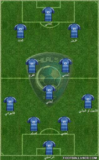 Al-Hilal (KSA) Formation 2012