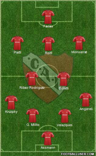 Independiente Formation 2012