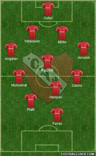 Independiente Formation 2012