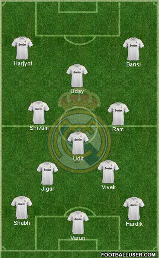 Real Madrid C.F. Formation 2012