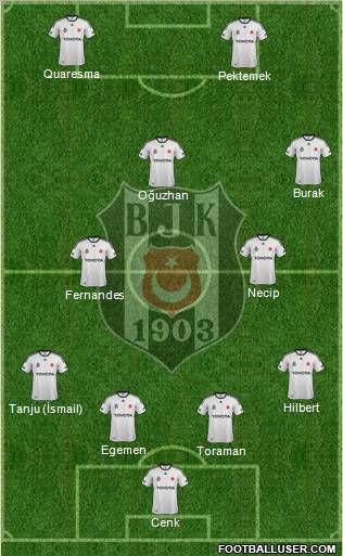 Besiktas JK Formation 2012