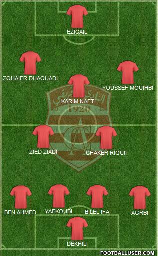 Club Africain Tunis Formation 2012