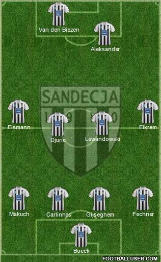 Sandecja Nowy Sacz Formation 2012