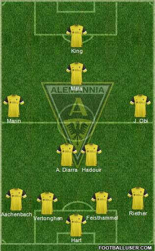 TSV Alemannia Aachen 4-2-3-1 football formation