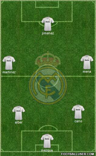 Real Madrid C.F. Formation 2012