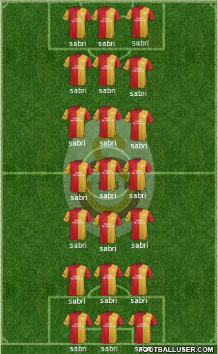 Galatasaray SK Formation 2012