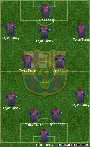 F.C. Barcelona Formation 2012