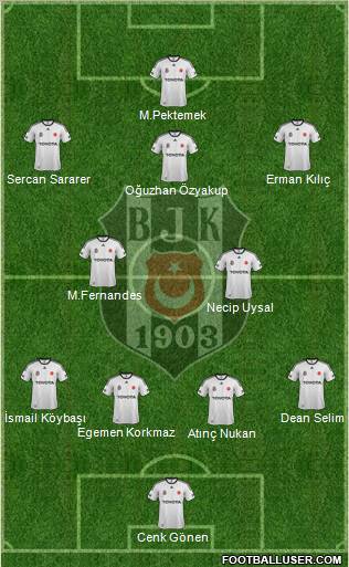 Besiktas JK Formation 2012