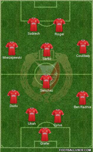 Widzew Lodz Formation 2012
