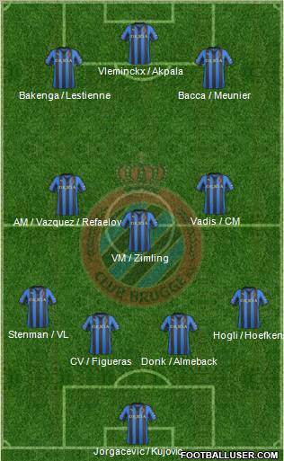 Club Brugge KV Formation 2012