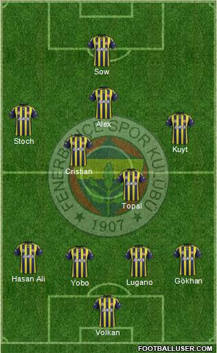Fenerbahçe SK Formation 2012