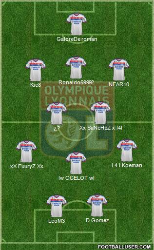 Olympique Lyonnais Formation 2012