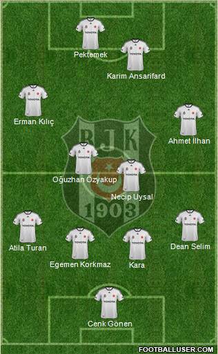 Besiktas JK Formation 2012