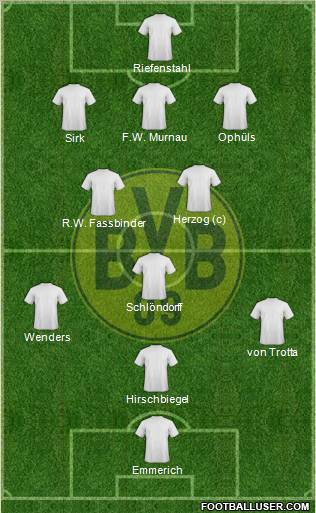 Borussia Dortmund Formation 2012