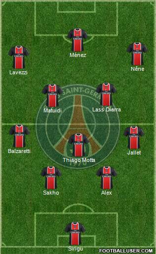 Paris Saint-Germain Formation 2012