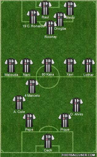 Newcastle United Formation 2012