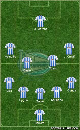 D. Alavés S.A.D. football formation